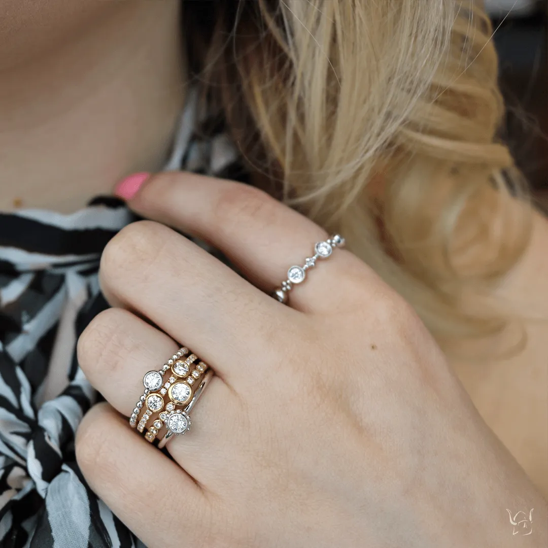 0.10ctw Diamond Stackable Ring