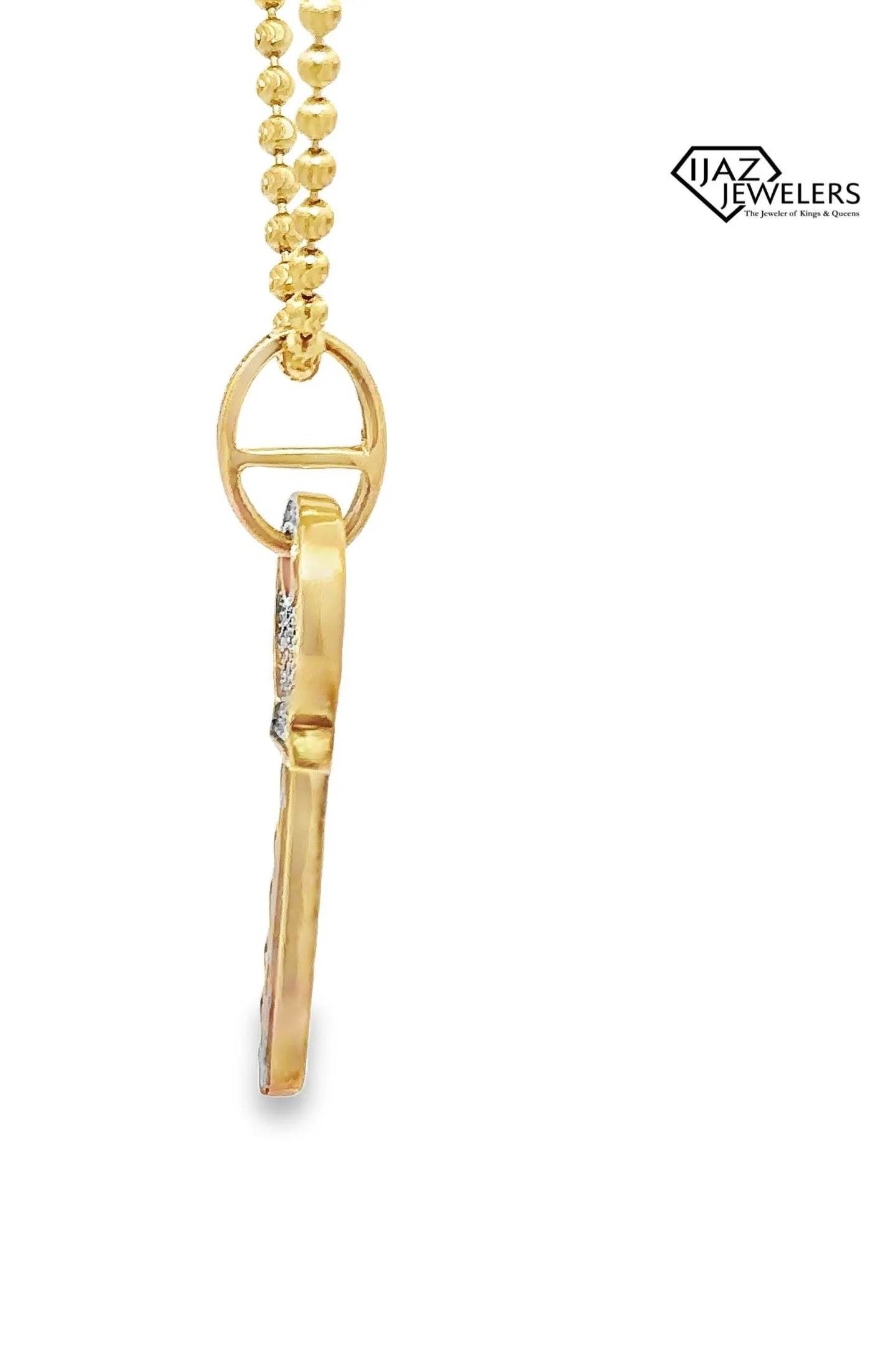 10K Gold 0.40 CTW Diamond Key Charm