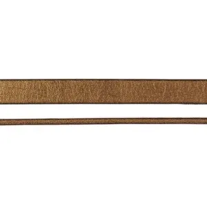 10mm Antique Gold Pearl Metallic Flat Leather
