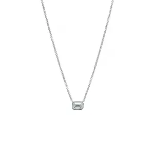 14 Karat White Gold Diamond Necklace