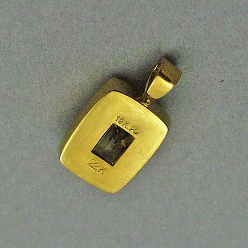 22K Gold, Natural Yellow Sapphire Ekongkar Pendants