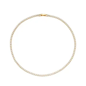 35cm/40cm Crystal Tennis Chain Choker Necklace