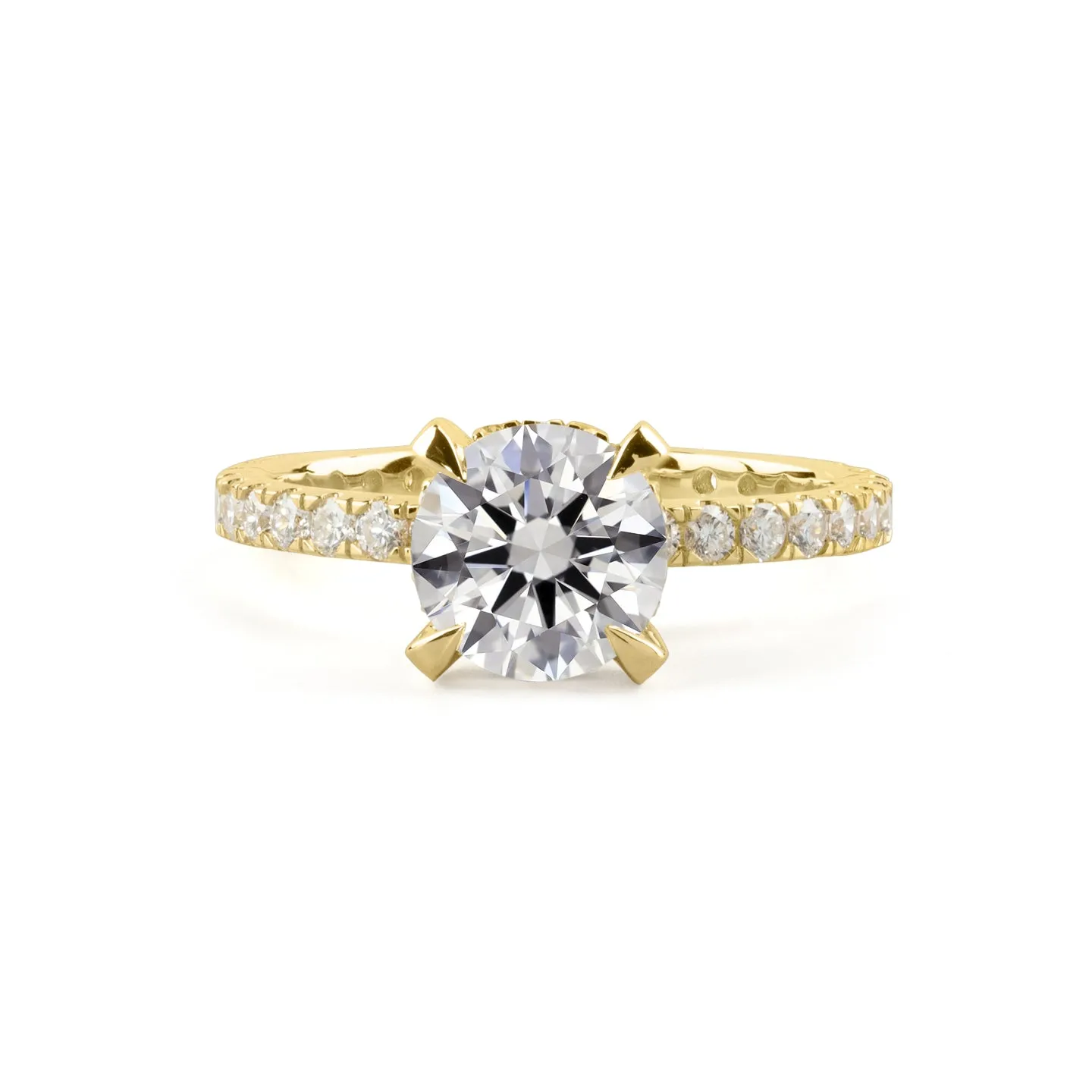 3.81 ct tw Round Brilliant Lab Grown Diamond Ring