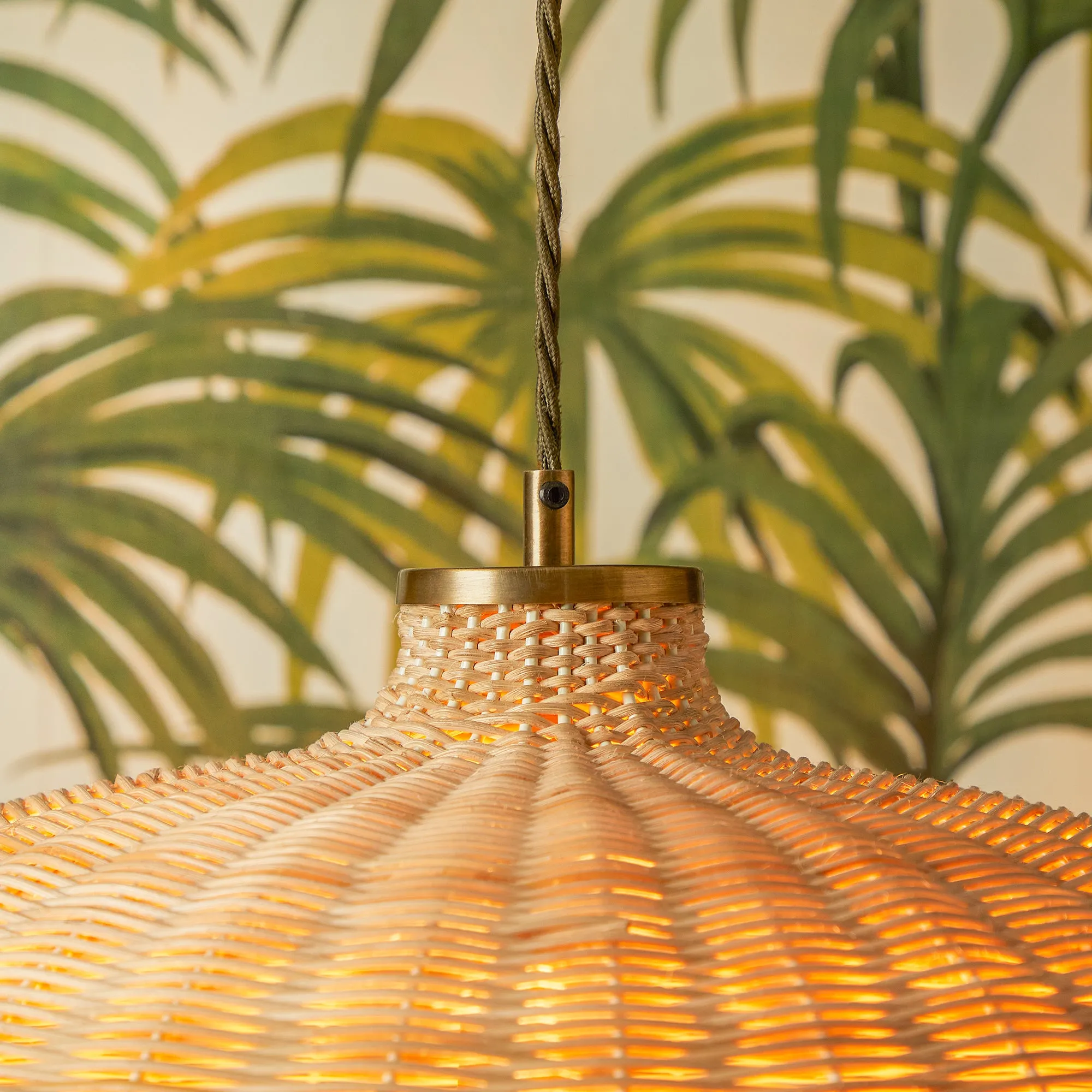 Bellamy pendant in natural cane