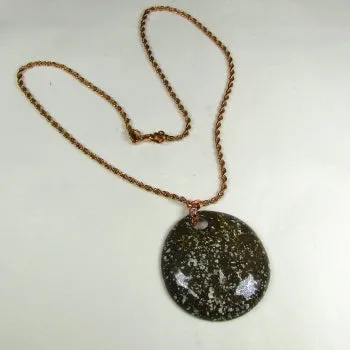 Bold Round Brown Fair Trade Pendant Necklace