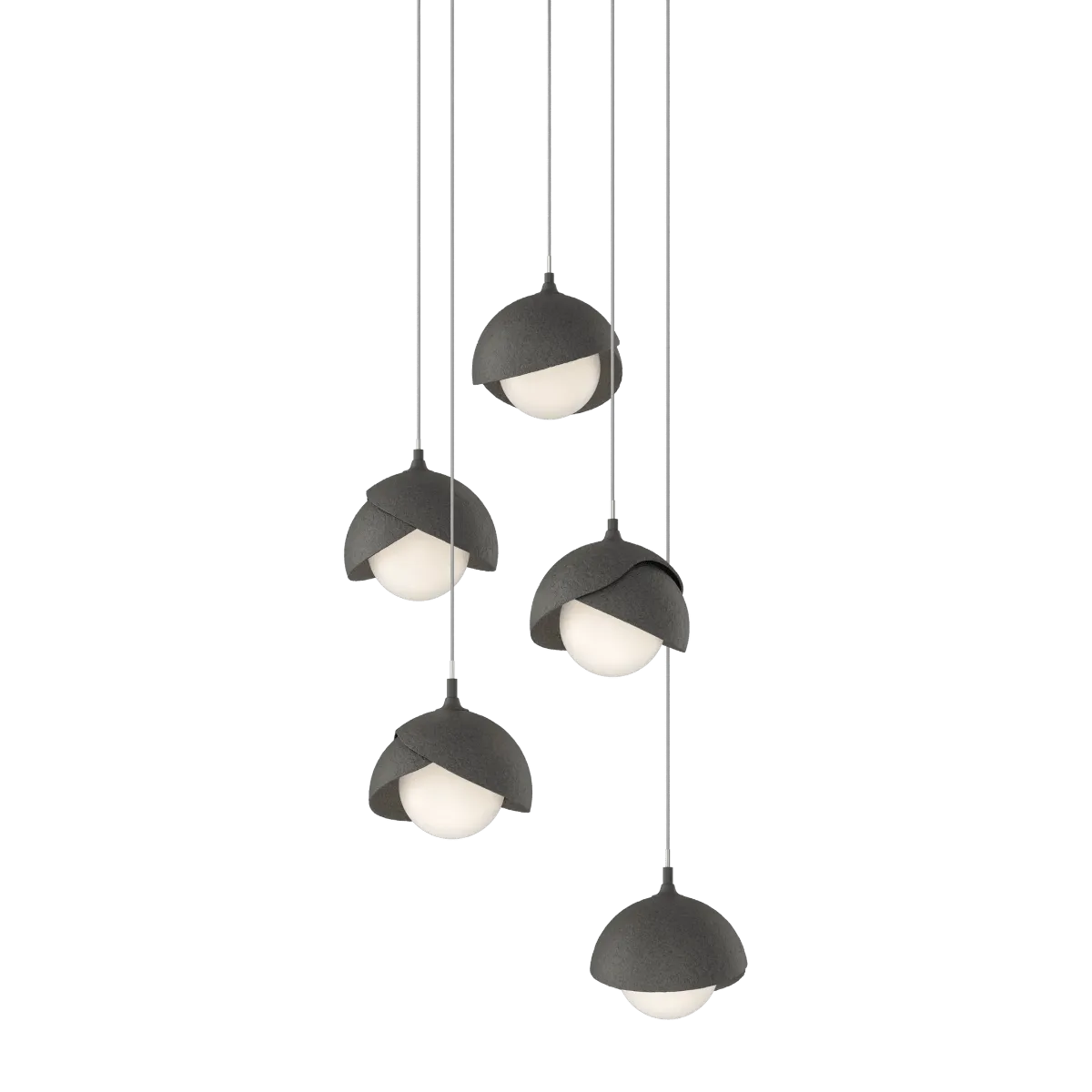 Brooklyn 16 in. 5 lights Long Pendant Light Natural Iron Finish