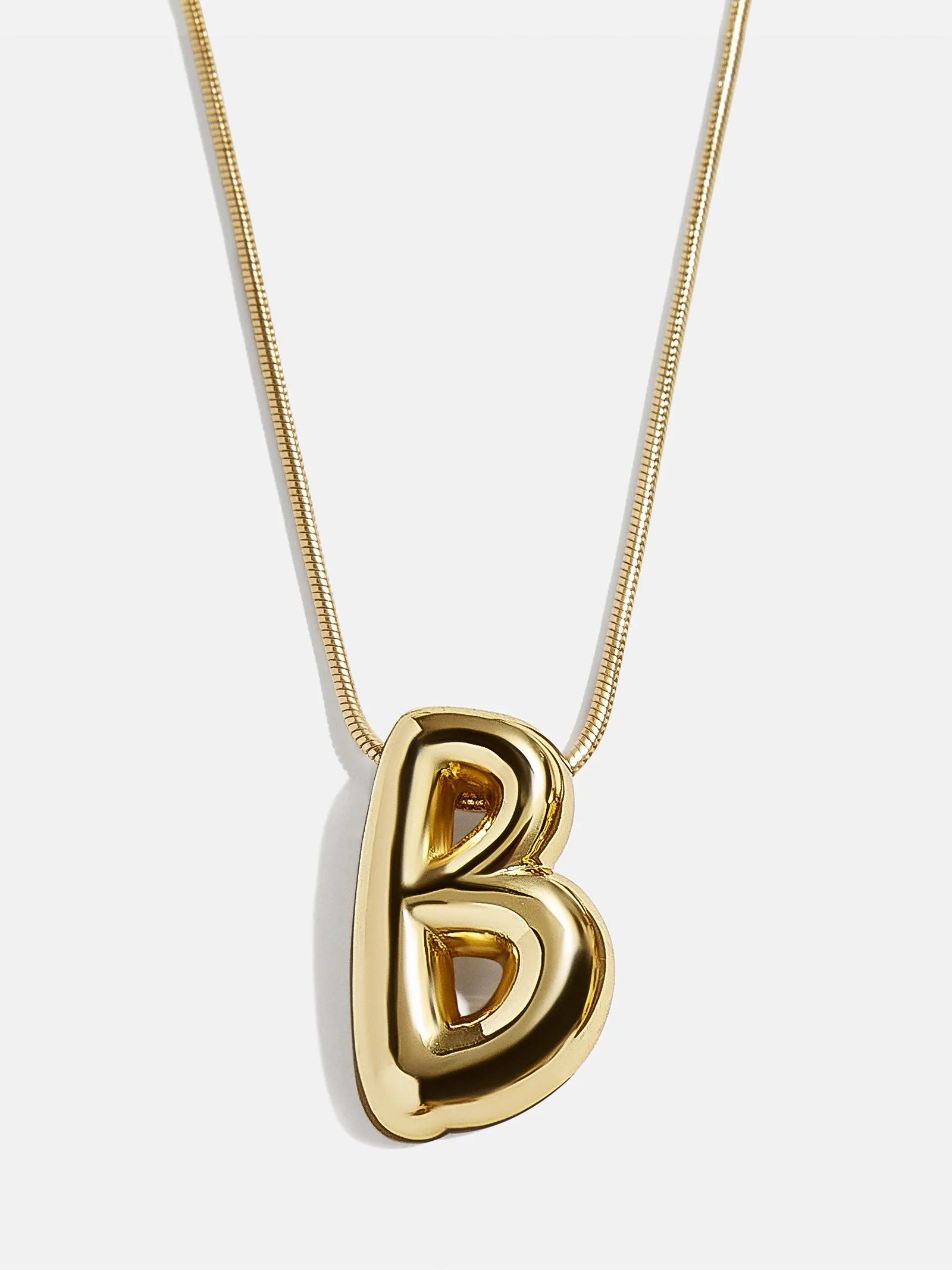 Bubble Initial Necklace - Gold