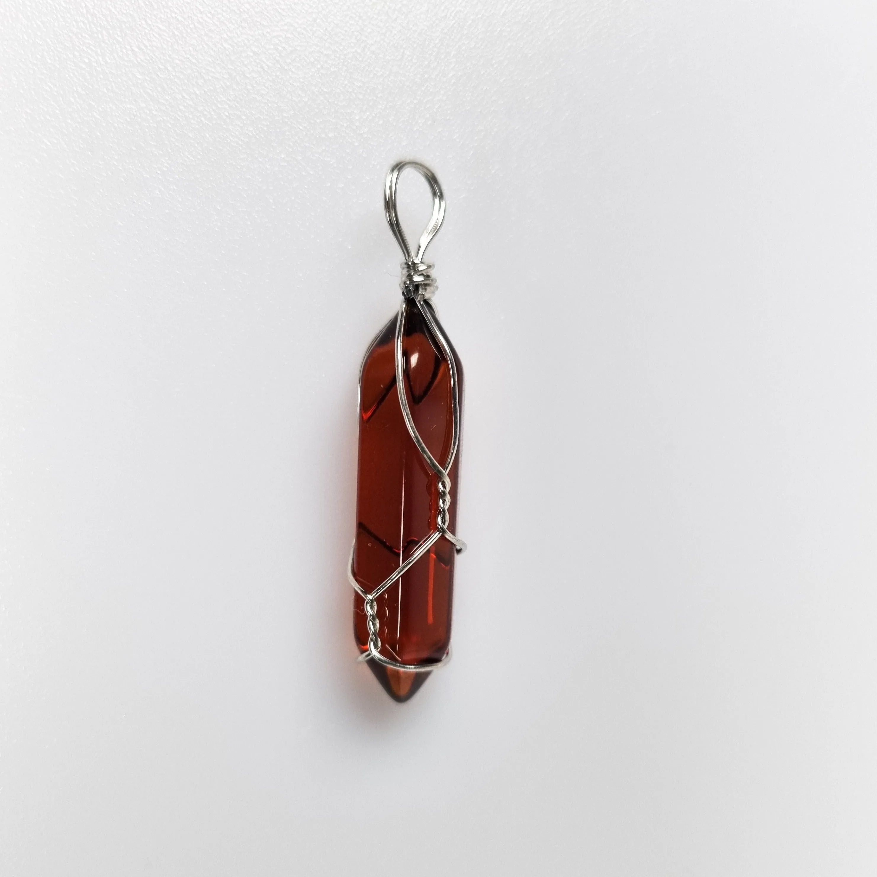 Caged Kyber Crystal Pendants