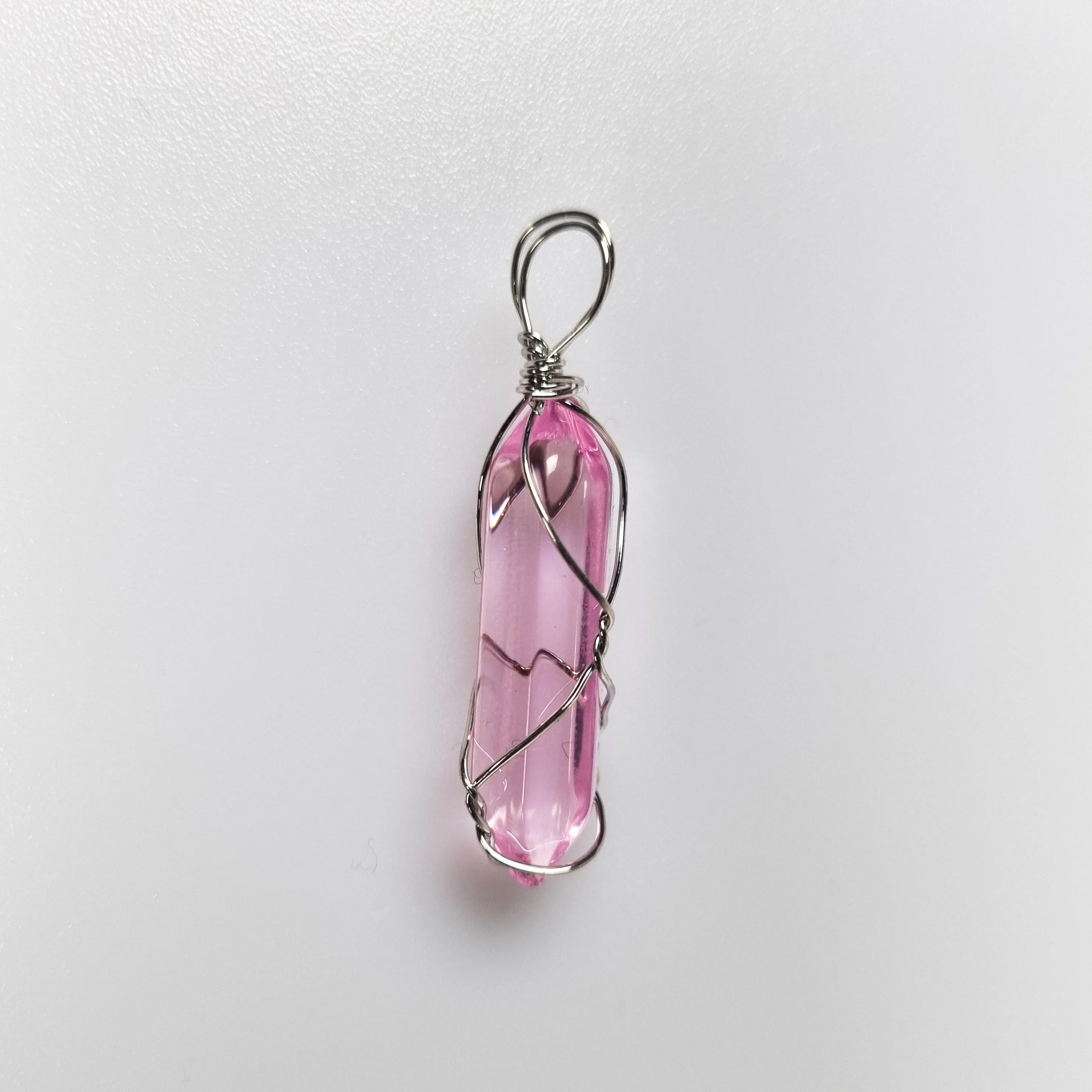 Caged Kyber Crystal Pendants