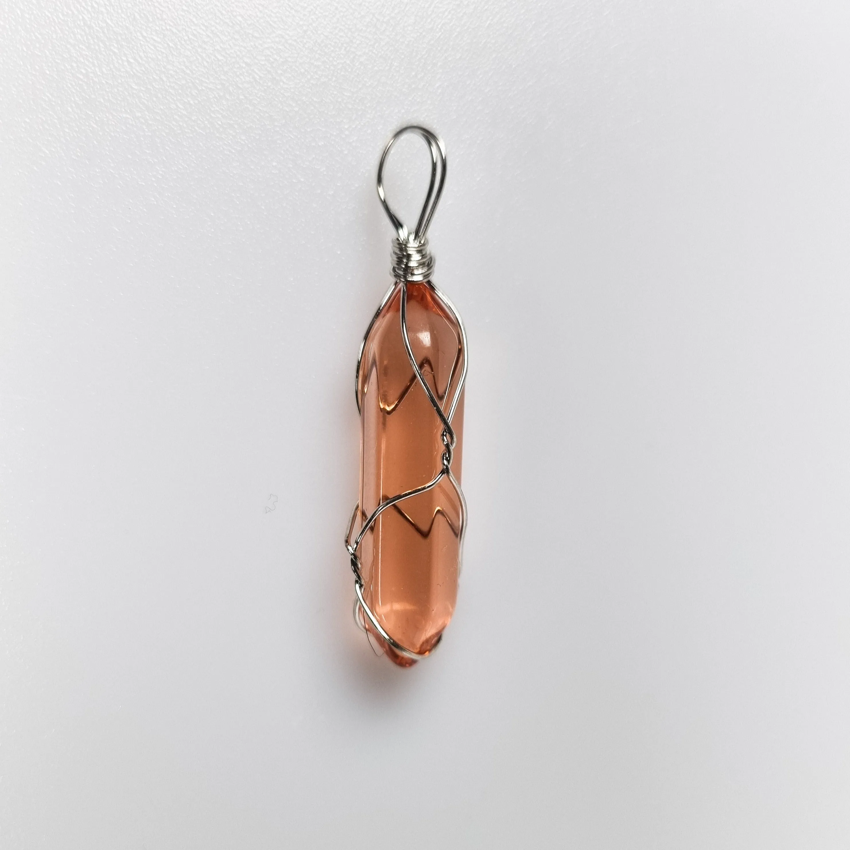 Caged Kyber Crystal Pendants