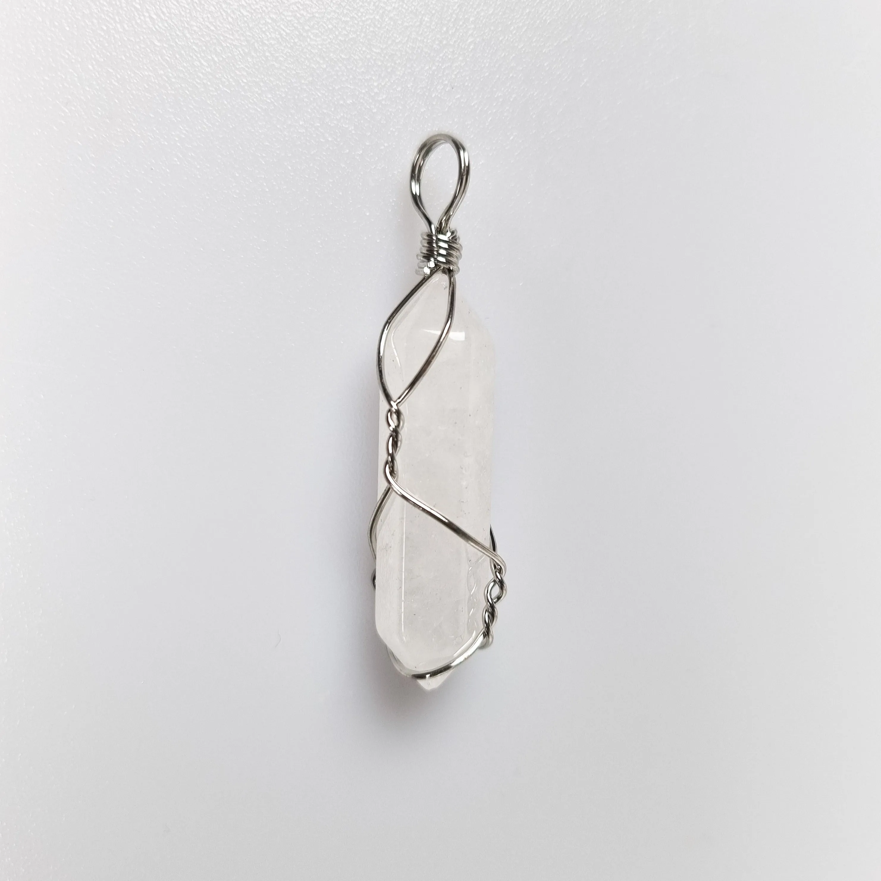 Caged Kyber Crystal Pendants