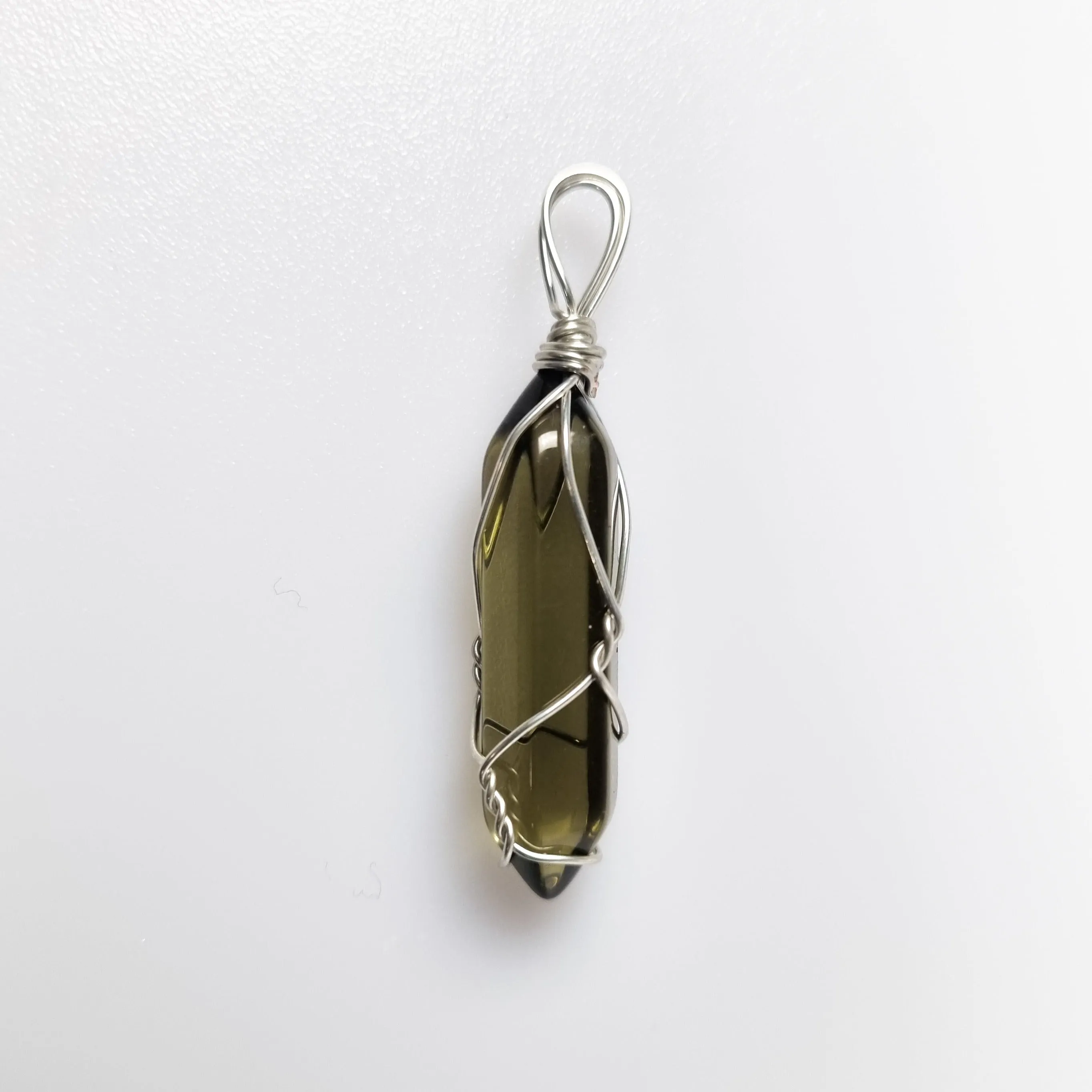 Caged Kyber Crystal Pendants