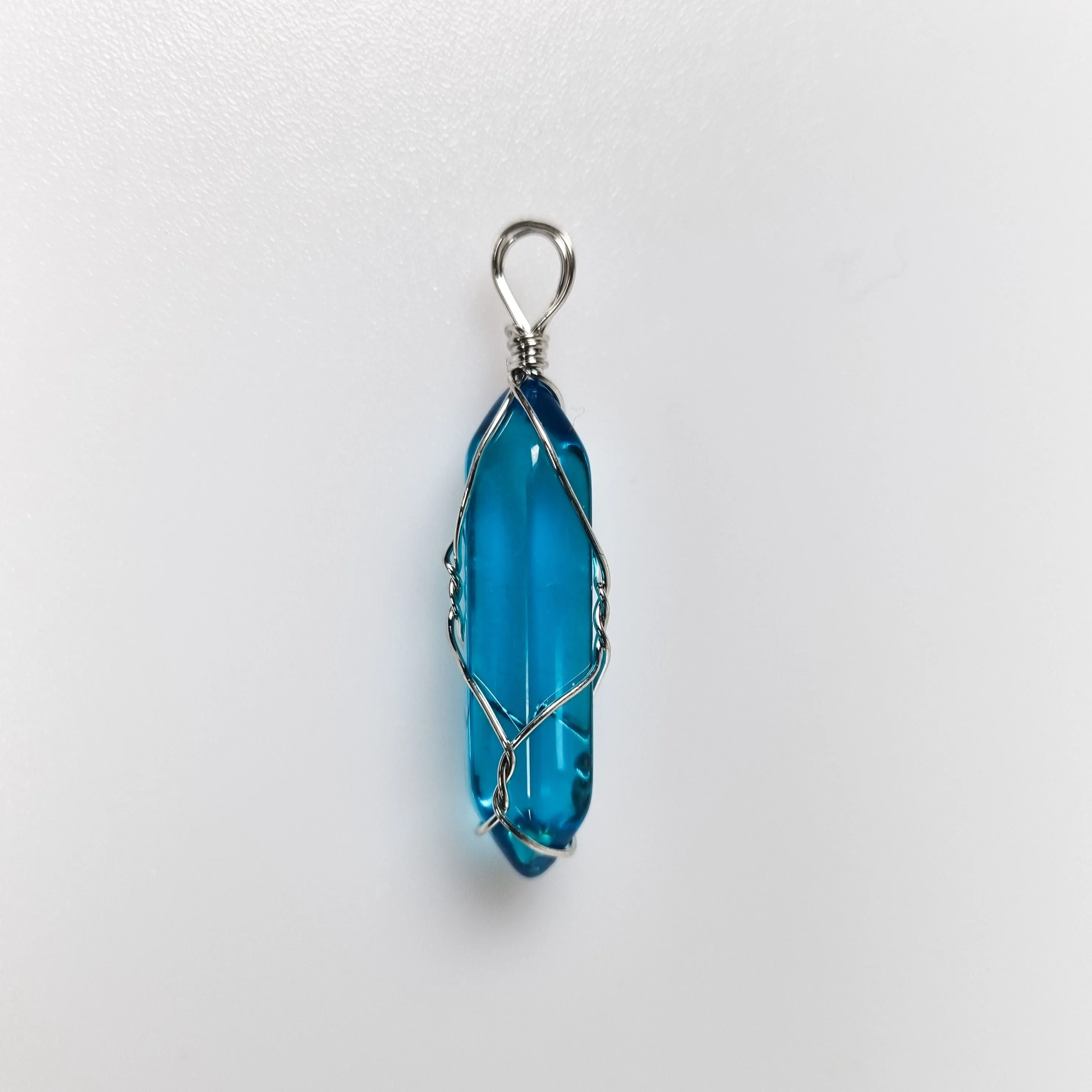 Caged Kyber Crystal Pendants