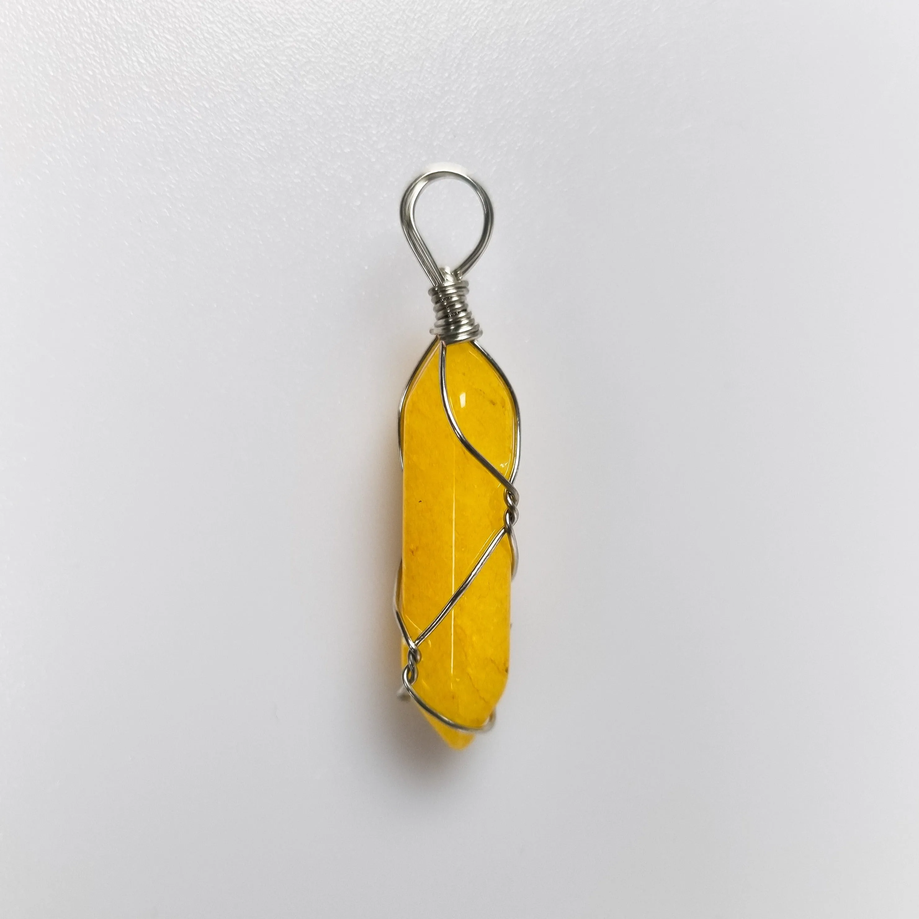 Caged Kyber Crystal Pendants