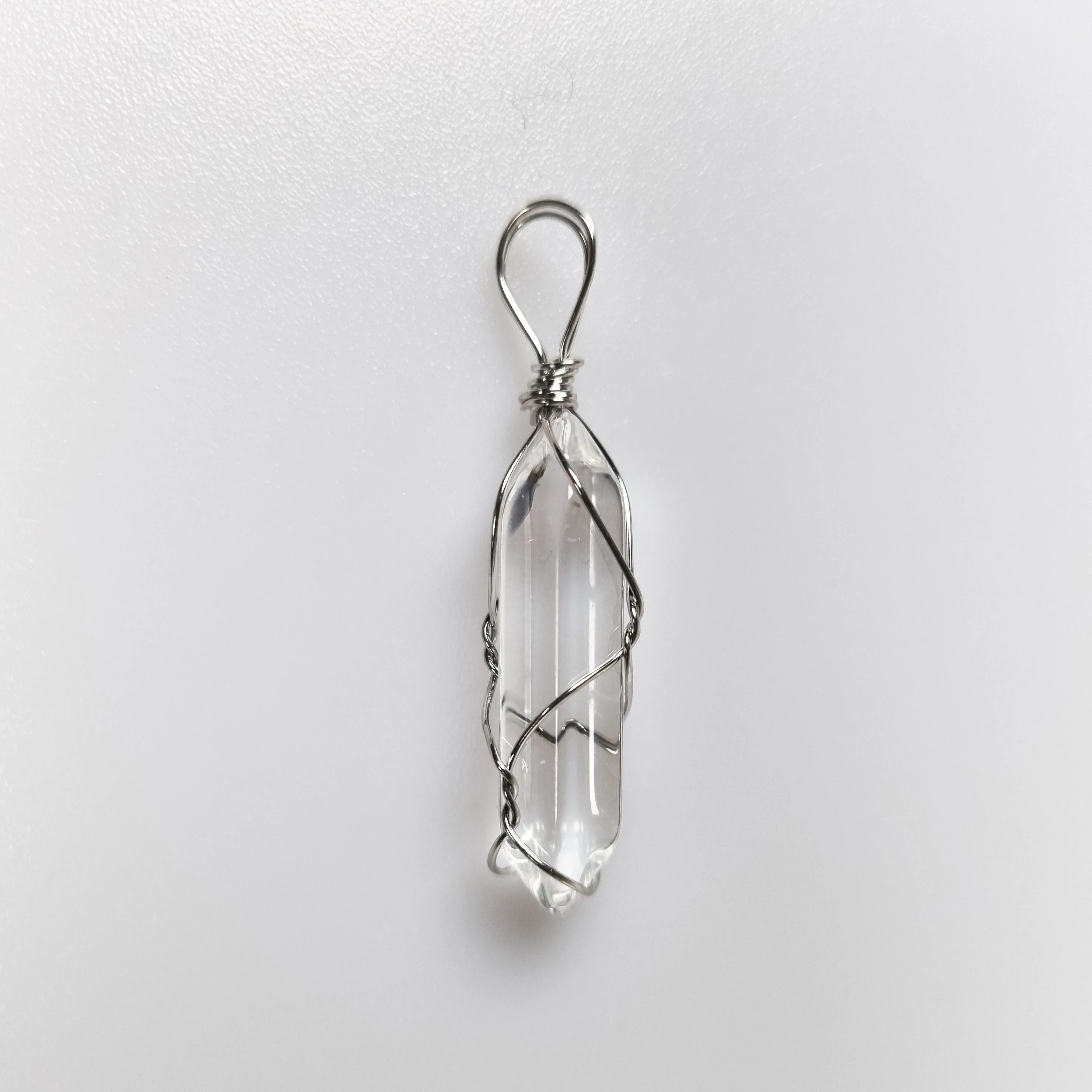 Caged Kyber Crystal Pendants