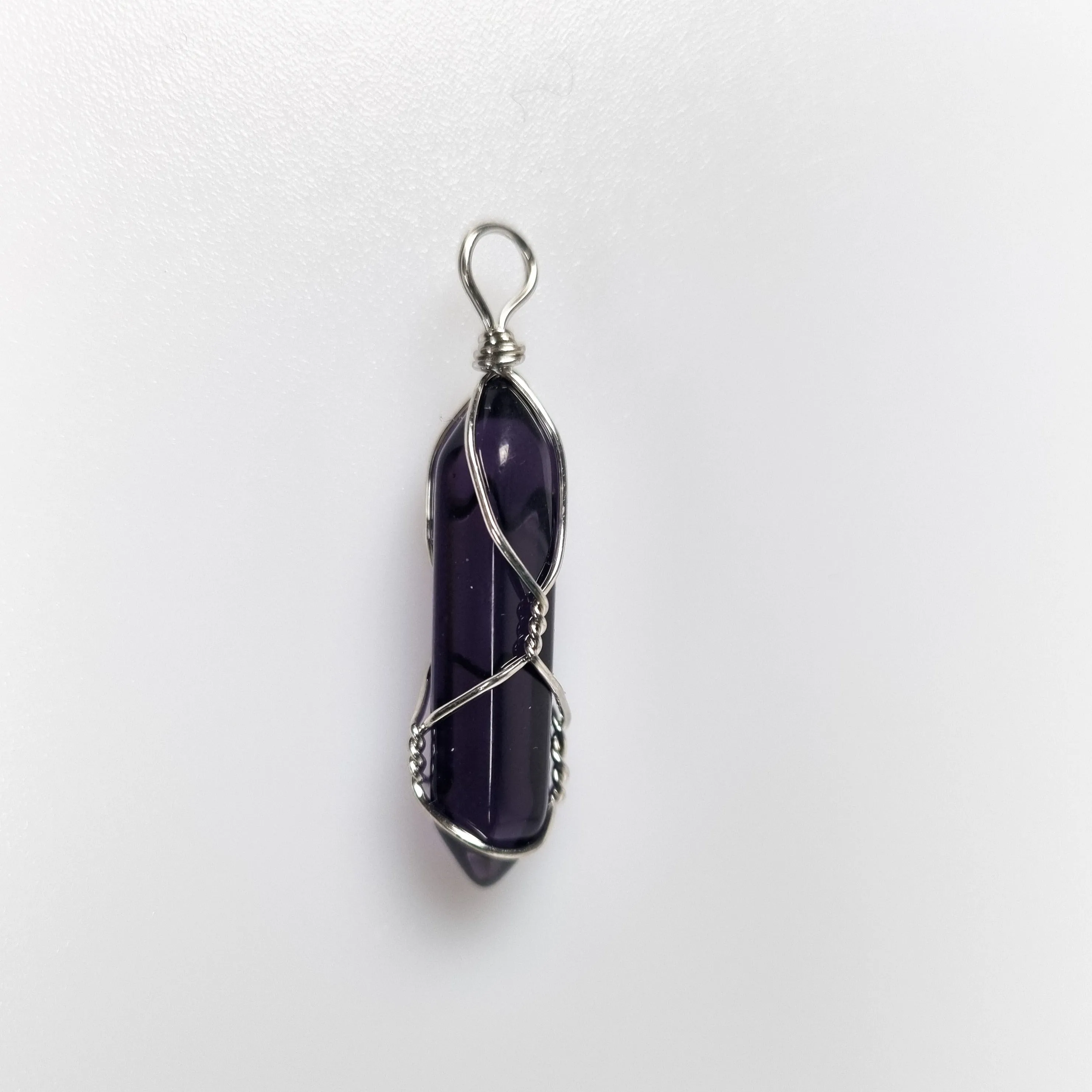 Caged Kyber Crystal Pendants