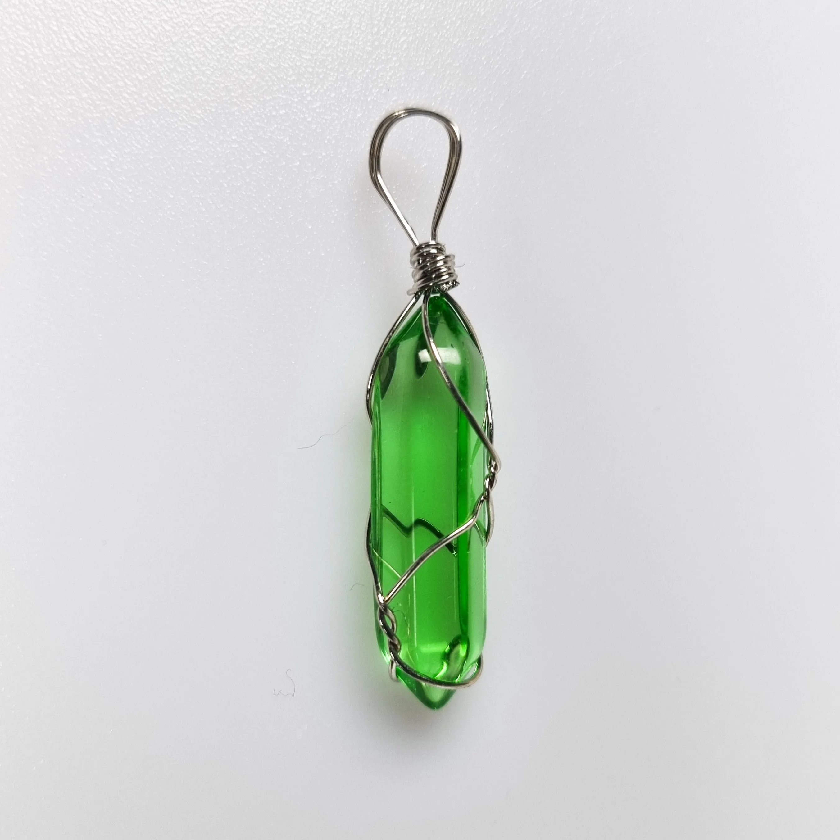 Caged Kyber Crystal Pendants