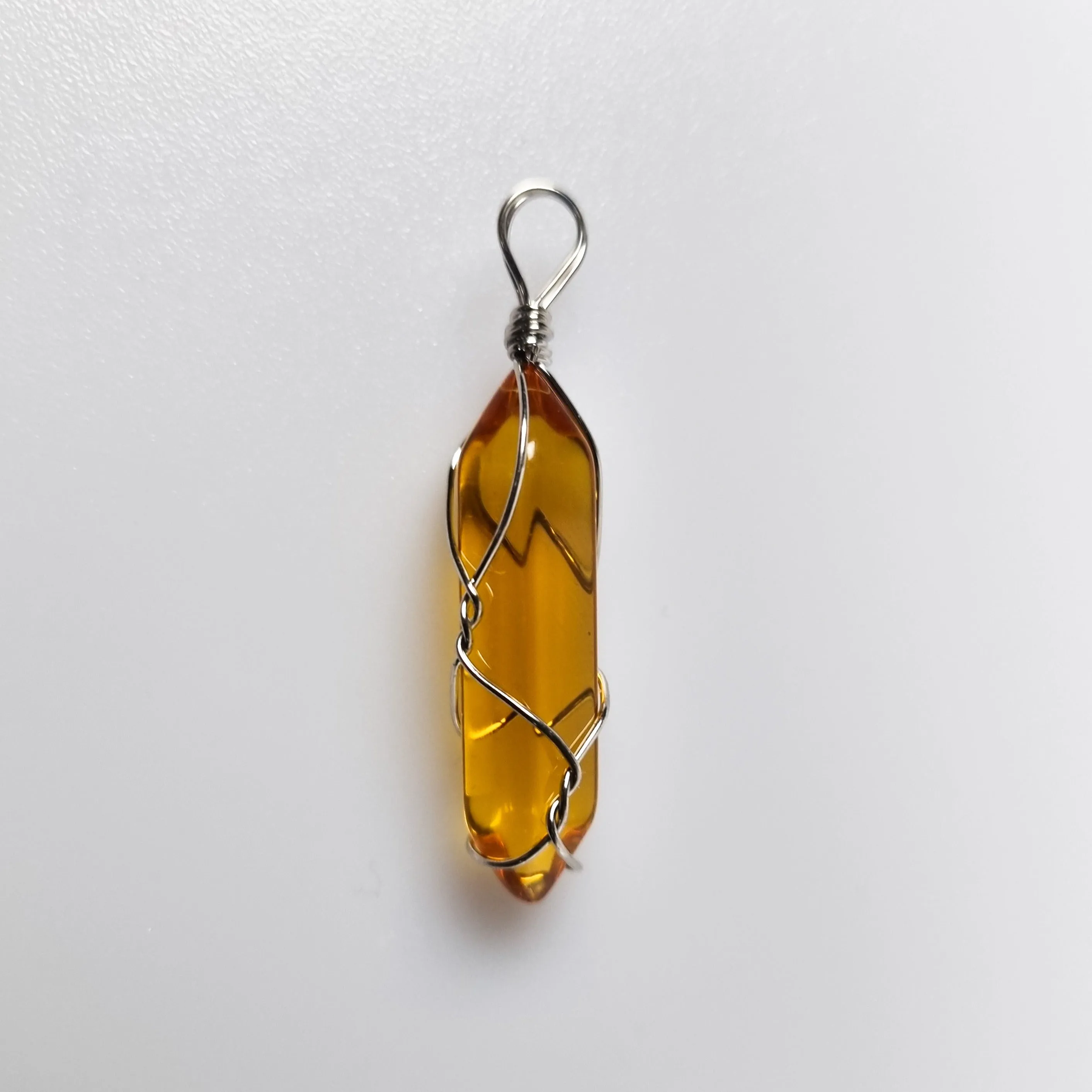 Caged Kyber Crystal Pendants