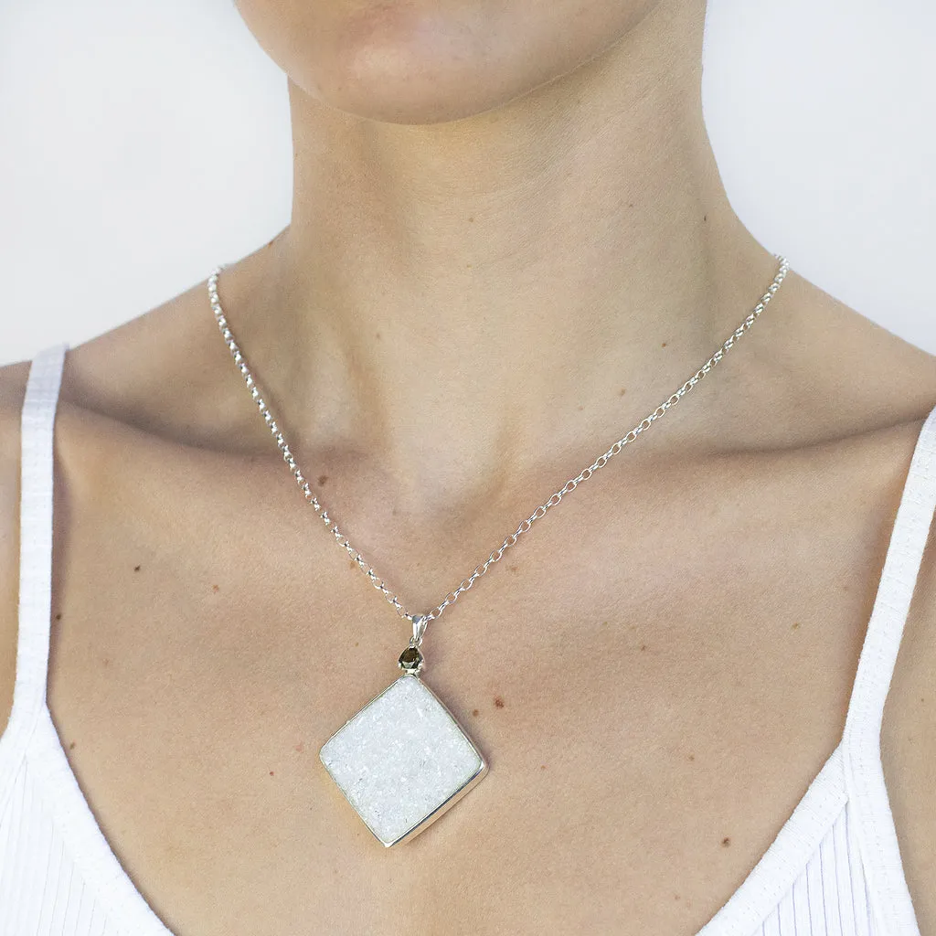 Clear Quartz & Moldavite Necklace