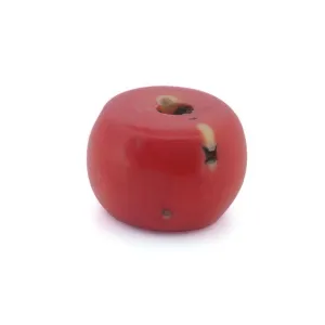 Coral bead from the African trade, 21x30mm. 31.55 grams. b4-cor445.7
