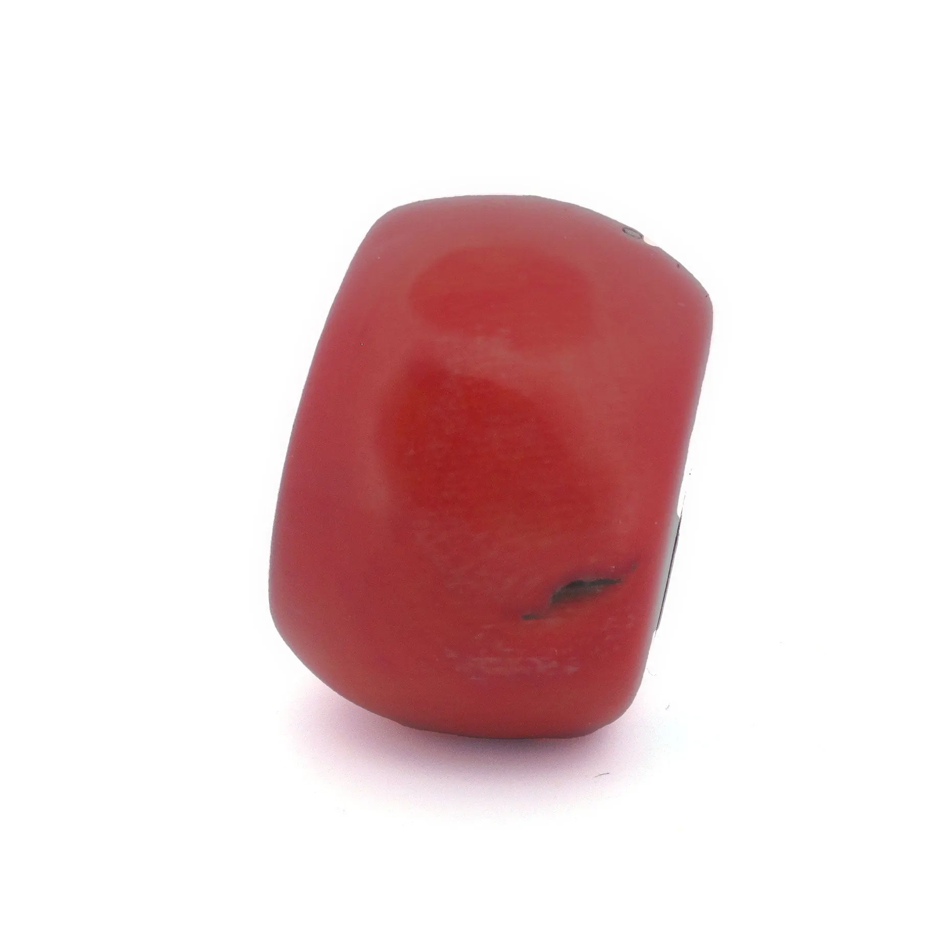 Coral bead from the African trade, 21x30mm. 31.55 grams. b4-cor445.7