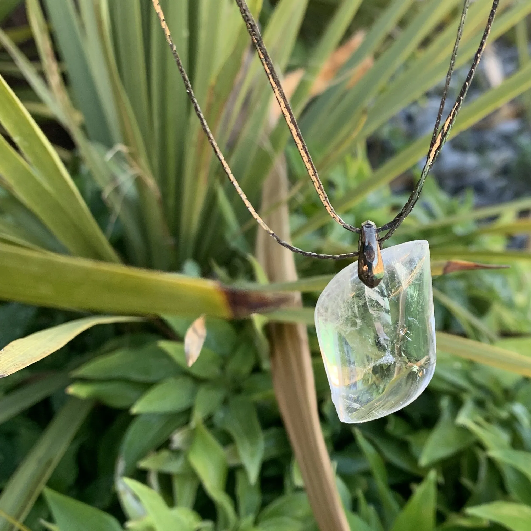 Extra quality rock crystal pendant