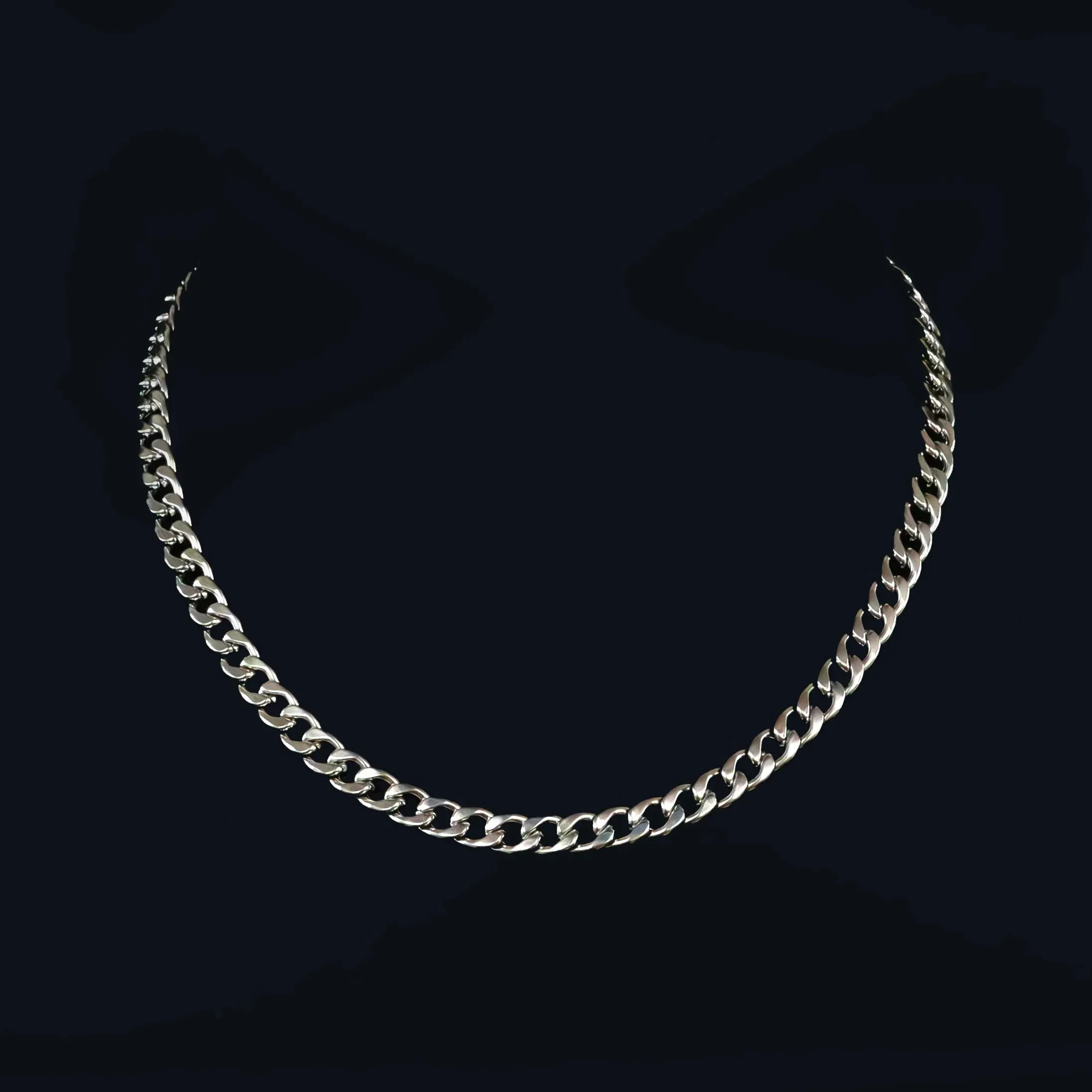 Flemyng Stainless Steel Curb Chain Necklace