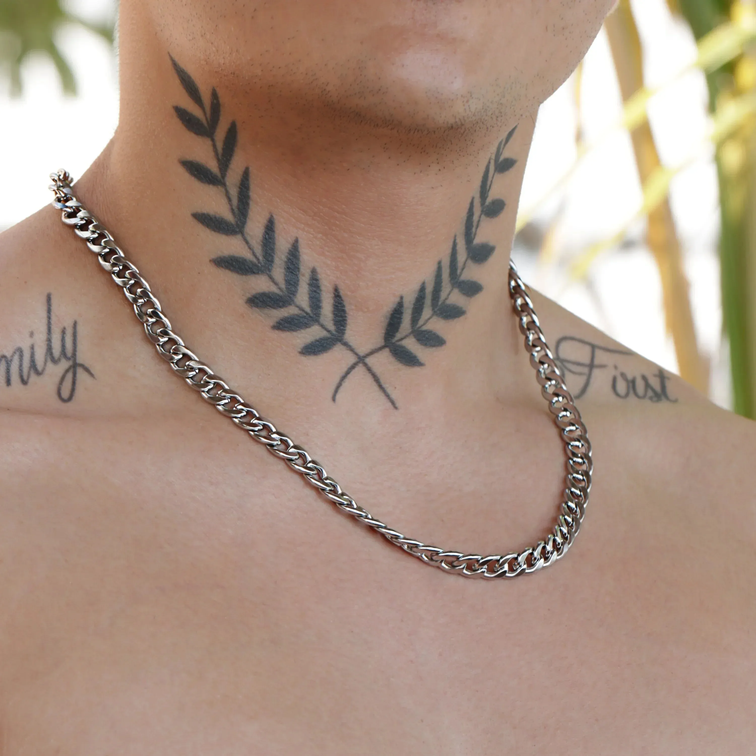Flemyng Stainless Steel Curb Chain Necklace