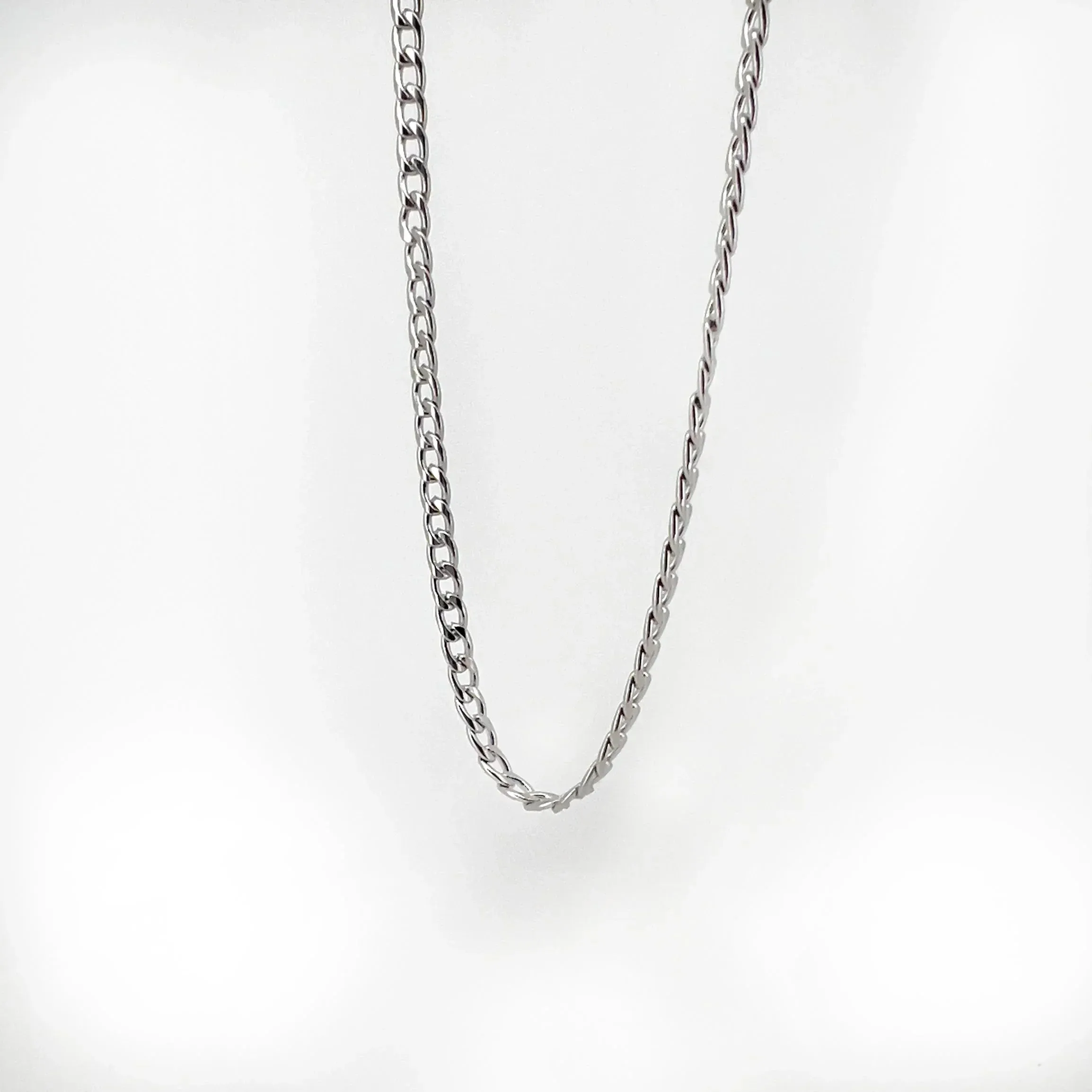 Flemyng Stainless Steel Curb Chain Necklace