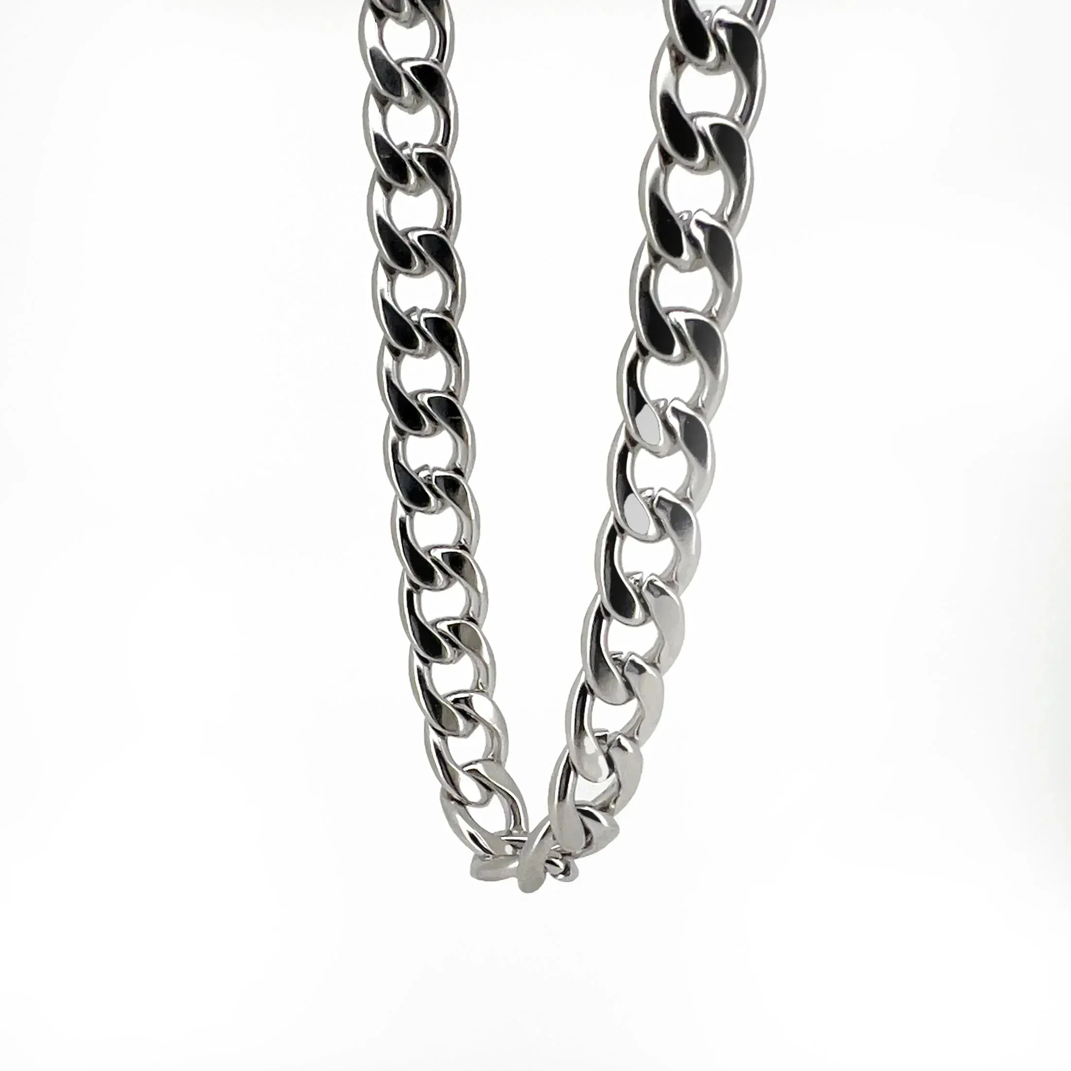 Flemyng Stainless Steel Curb Chain Necklace