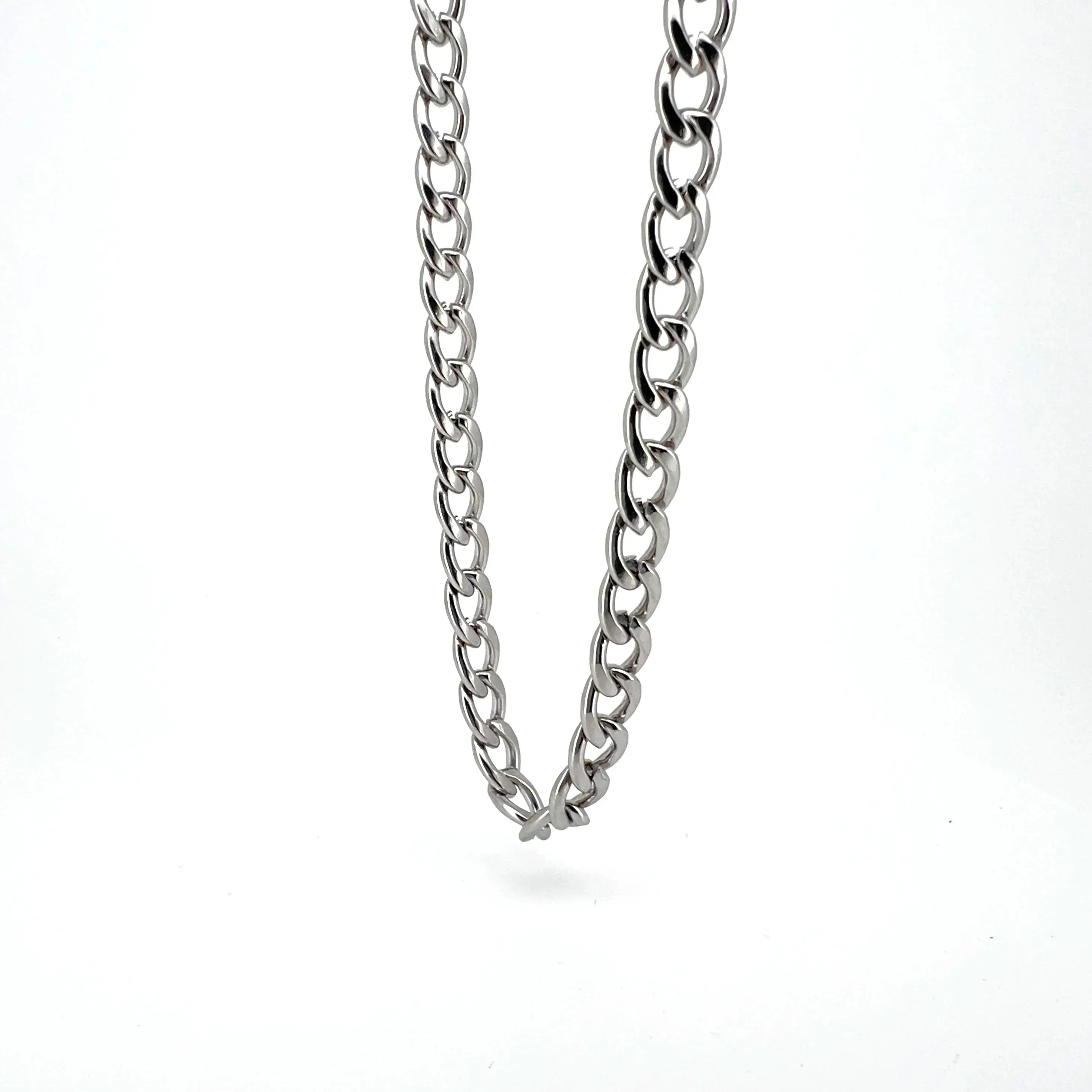Flemyng Stainless Steel Curb Chain Necklace