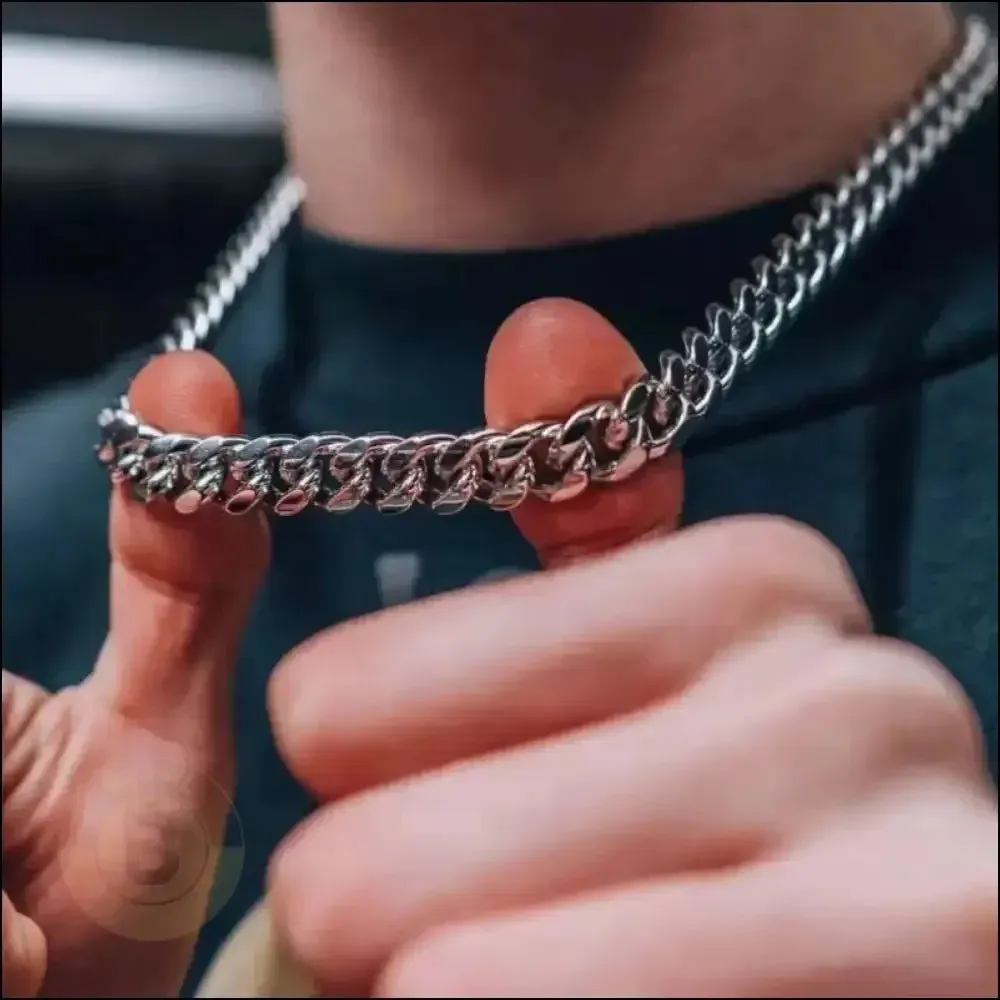 Flemyng Stainless Steel Curb Chain Necklace