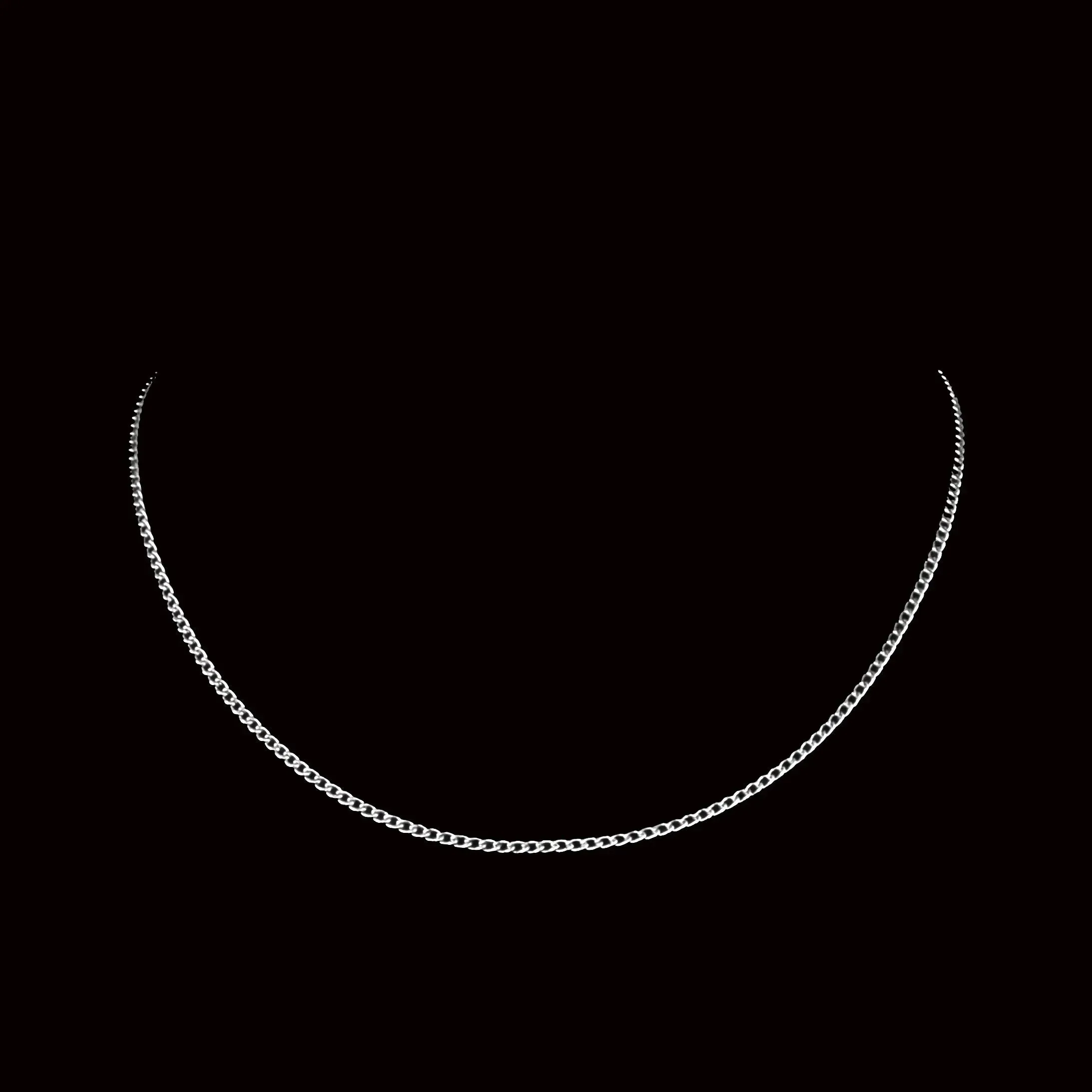Flemyng Stainless Steel Curb Chain Necklace