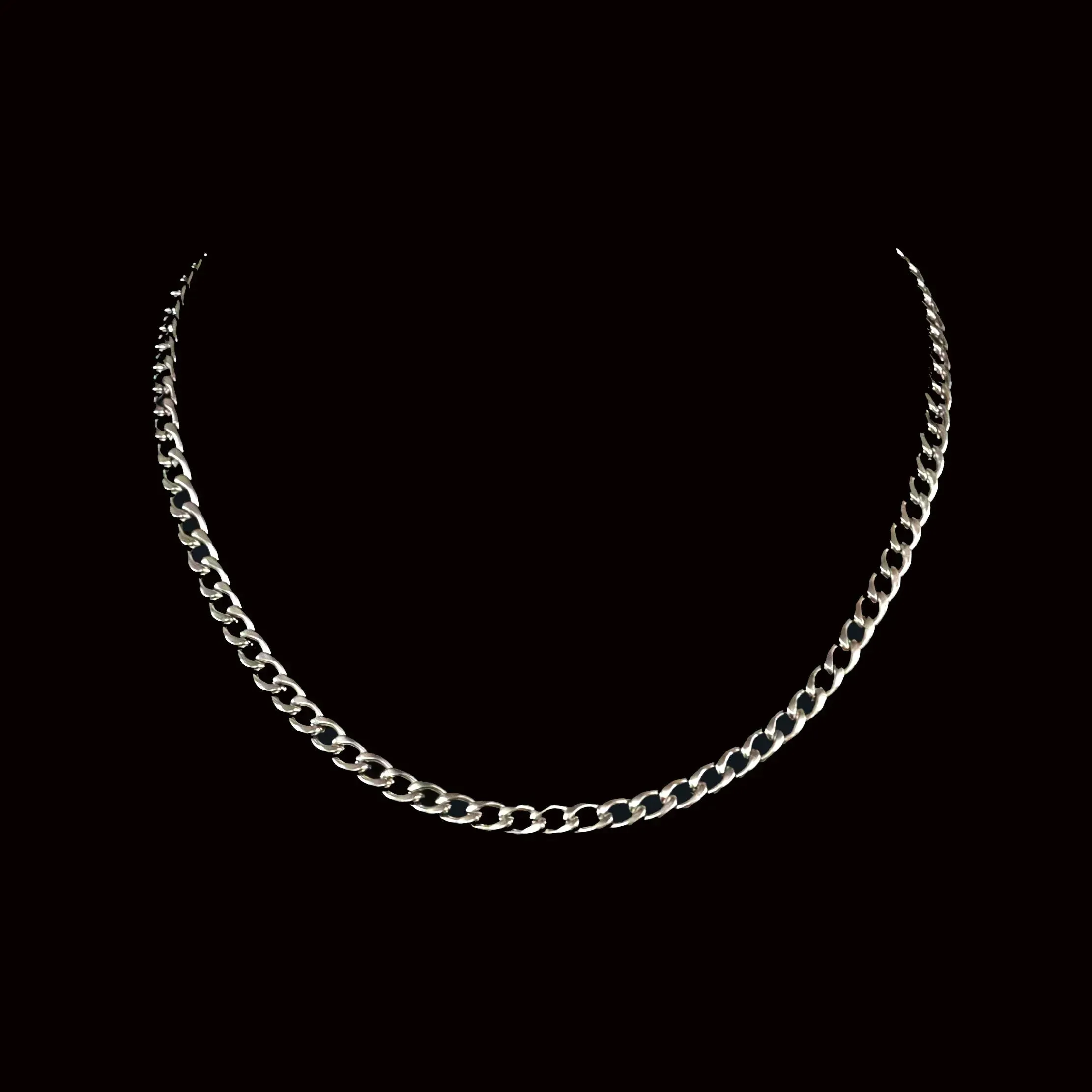Flemyng Stainless Steel Curb Chain Necklace