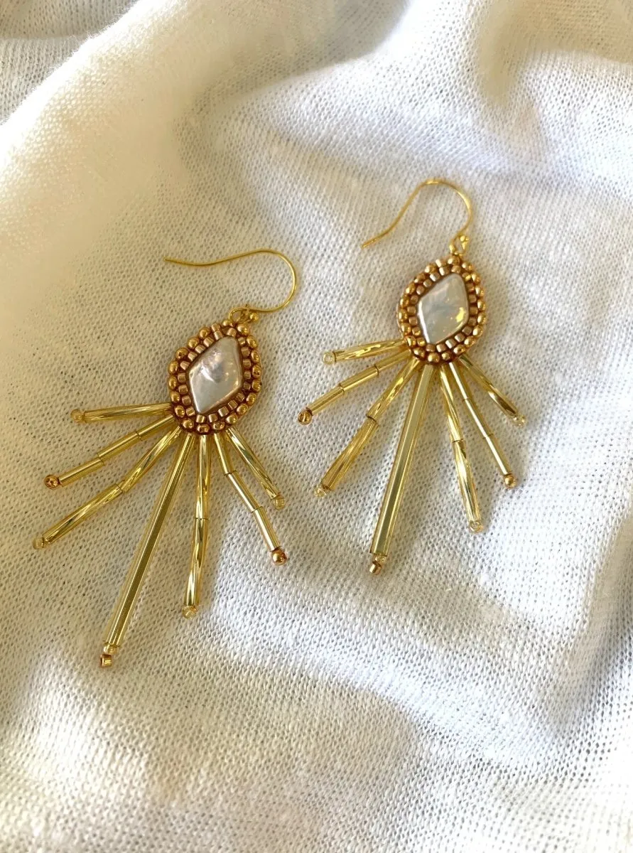 Frnge Stream Earrings (Silver or Gold)