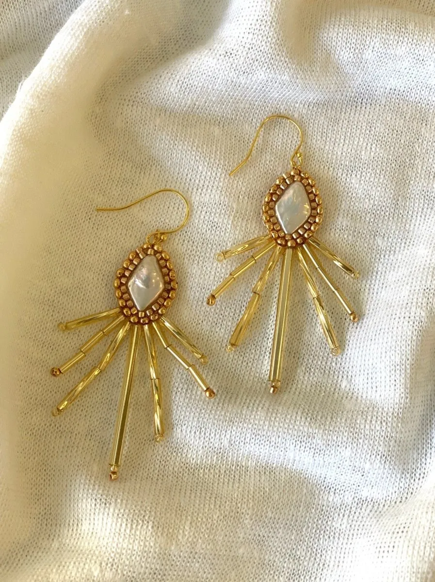 Frnge Stream Earrings (Silver or Gold)