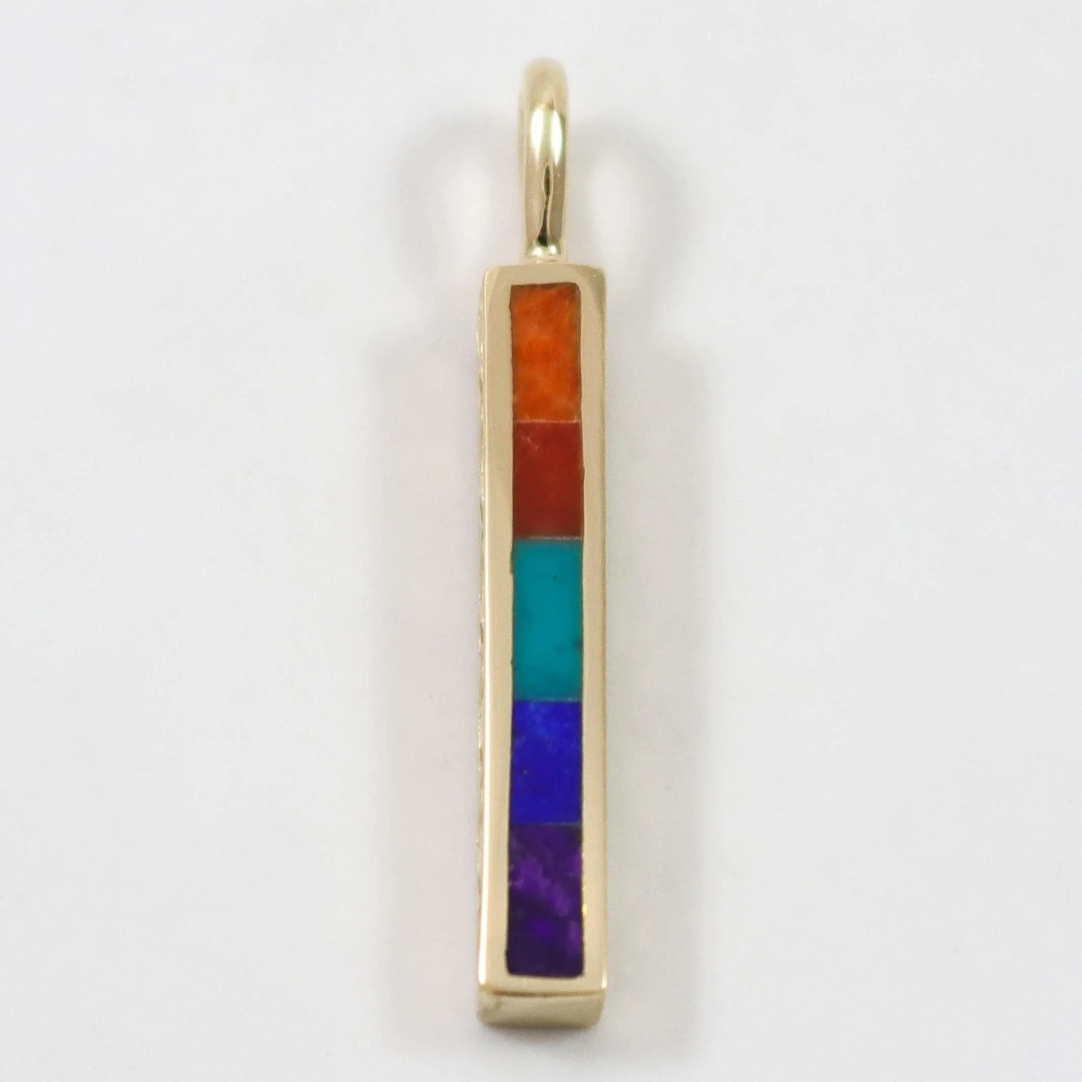Gold Dancing Stick Pendant