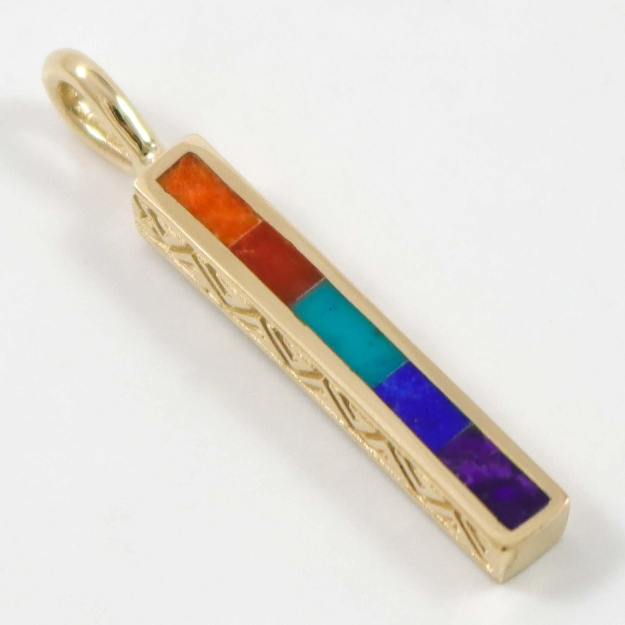 Gold Dancing Stick Pendant