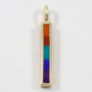 Gold Dancing Stick Pendant