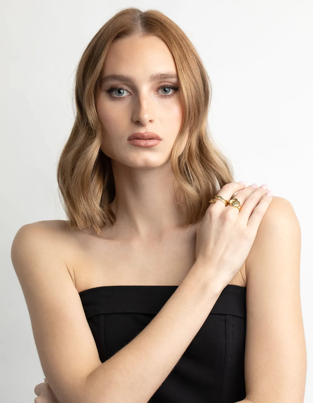 Gold Plated Molten Ring