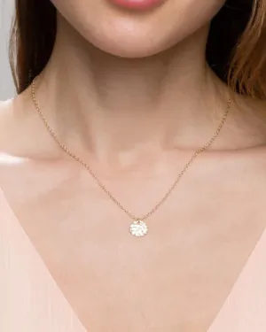 Hammered Disc Necklace