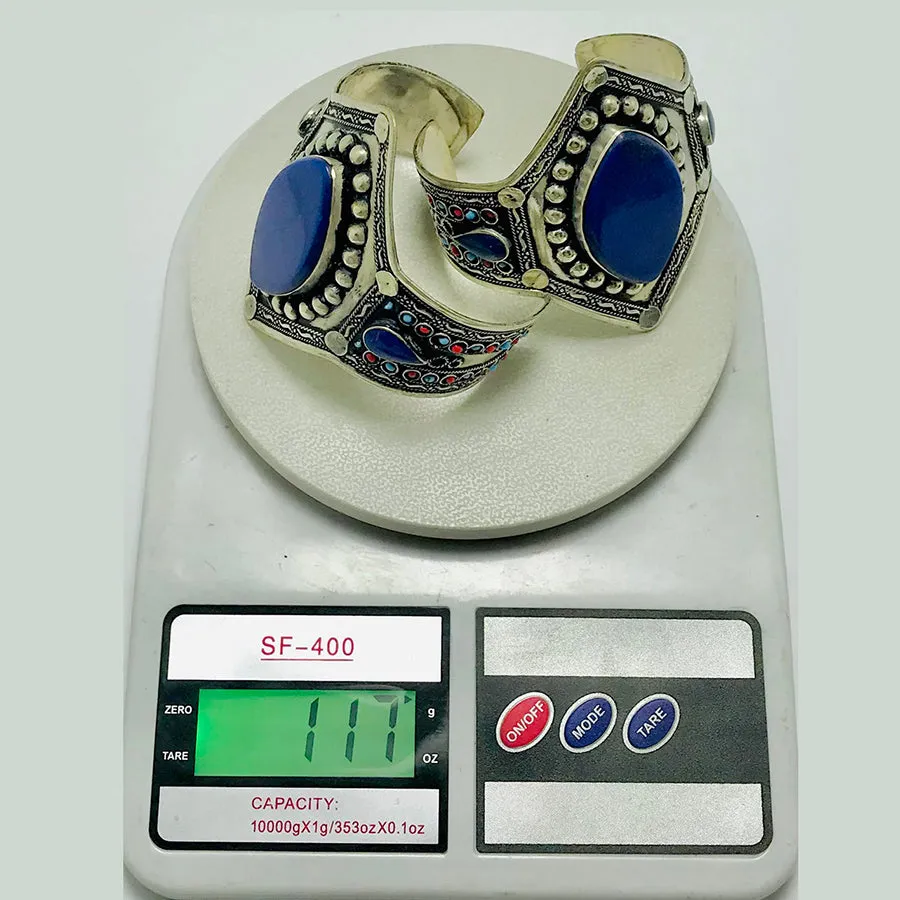 Handmade Boho Lapis Lazuli Gemstone Bracelet