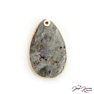 JJB Signature Stone Pendant in Slatestone