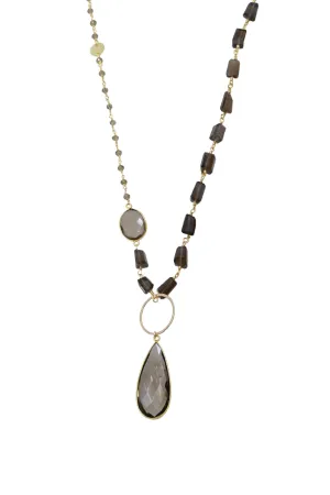 Kaylee Necklace in Smoky Quartz