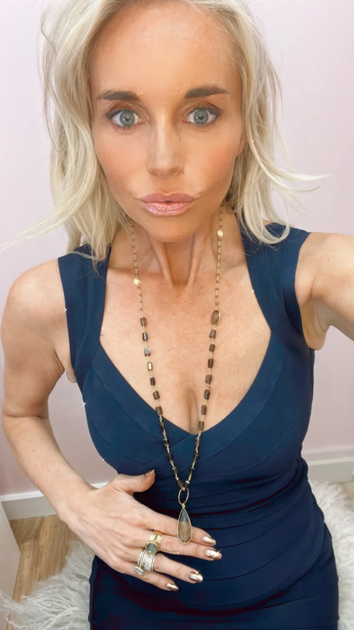 Kaylee Necklace in Smoky Quartz