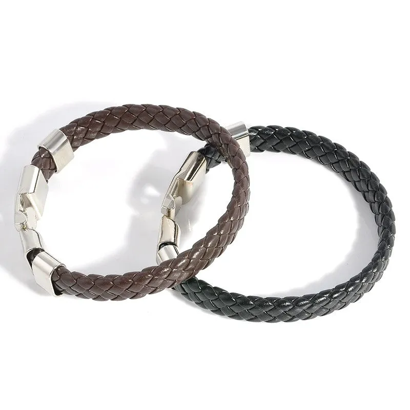 Leather Wrap Wristband Cuff Bracelets