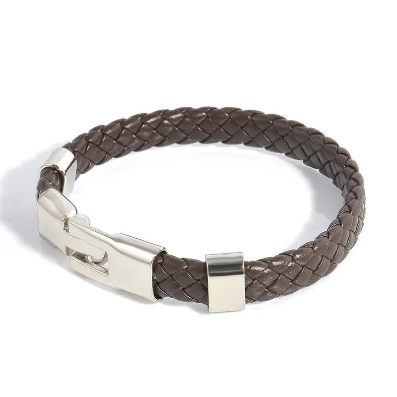 Leather Wrap Wristband Cuff Bracelets
