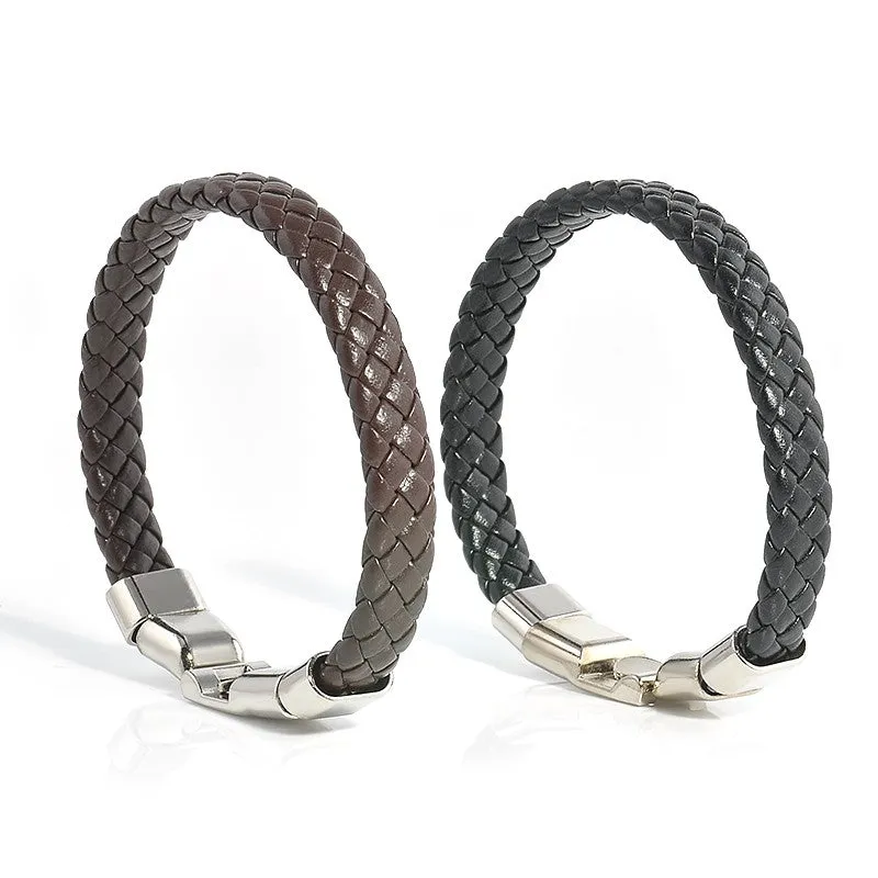 Leather Wrap Wristband Cuff Bracelets