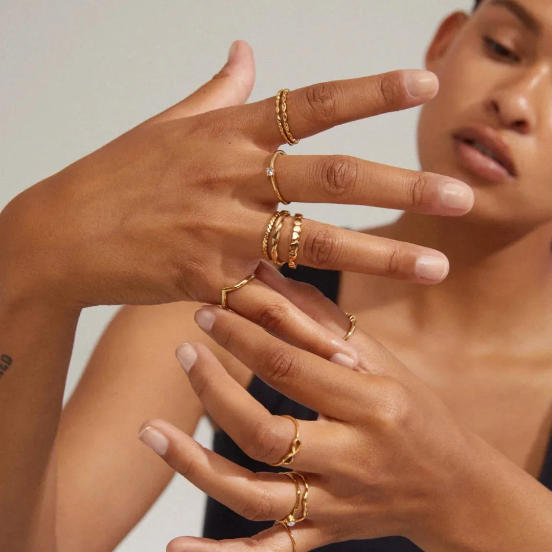 Lulu Recycled Twisted Ring