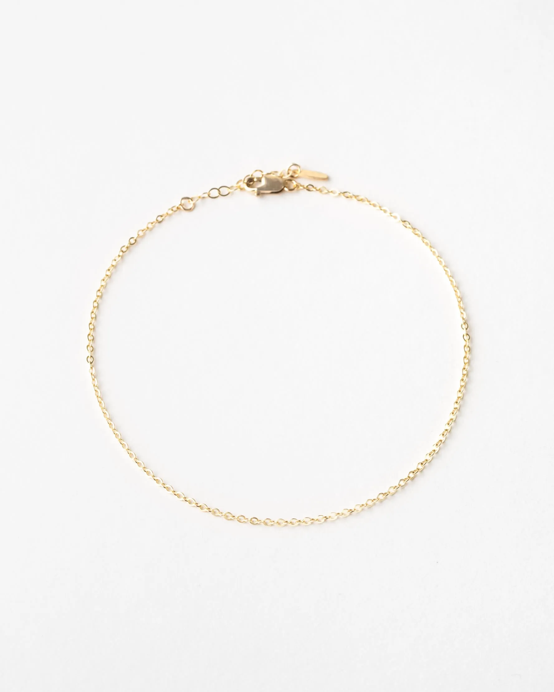 Minimal Cable Chain Anklet
